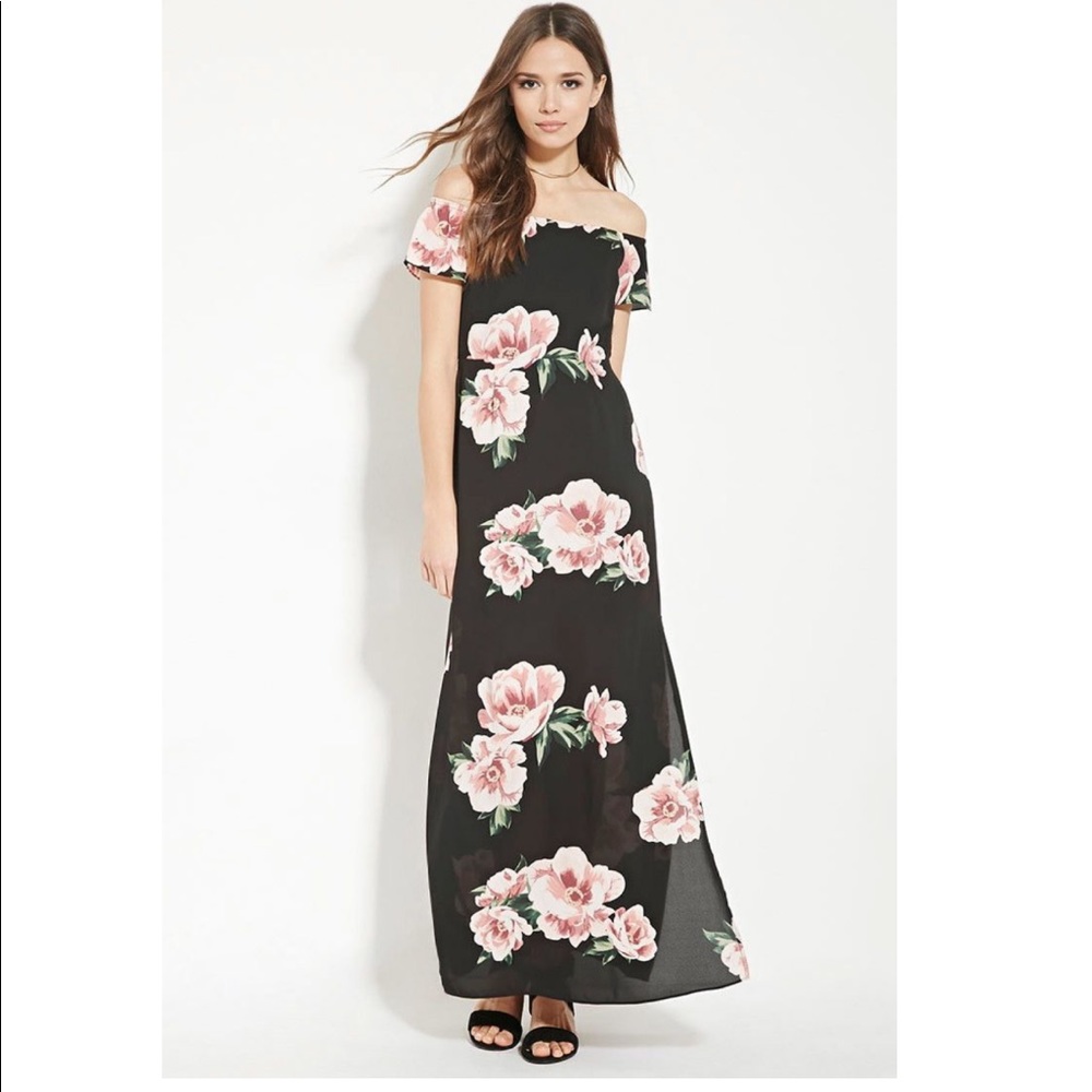 Forever 21 Contemporary Floral Maxi Dress